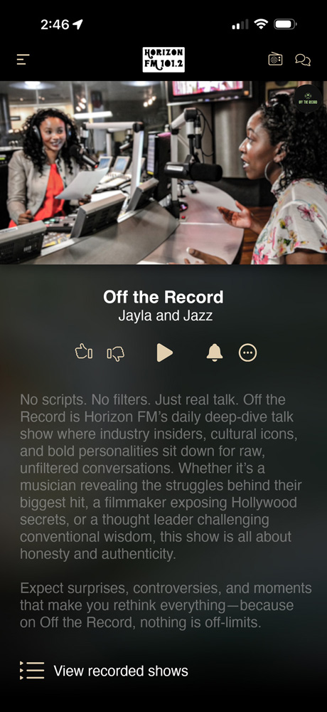 Mobile Player Examples – Horizon