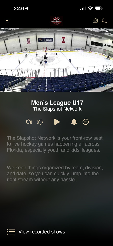 Mobile Player Examples – Slapshot
